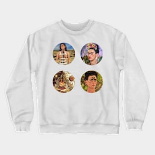 Frida Kahlo Self Portraits Set Crewneck Sweatshirt